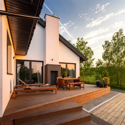 Raum und Garten Caspar Kerdijk, Holzterrassen