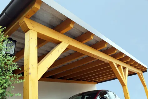 Stefan Dachdecker Bau KMG, Terrassenüberdachung Holz, Carport Holz